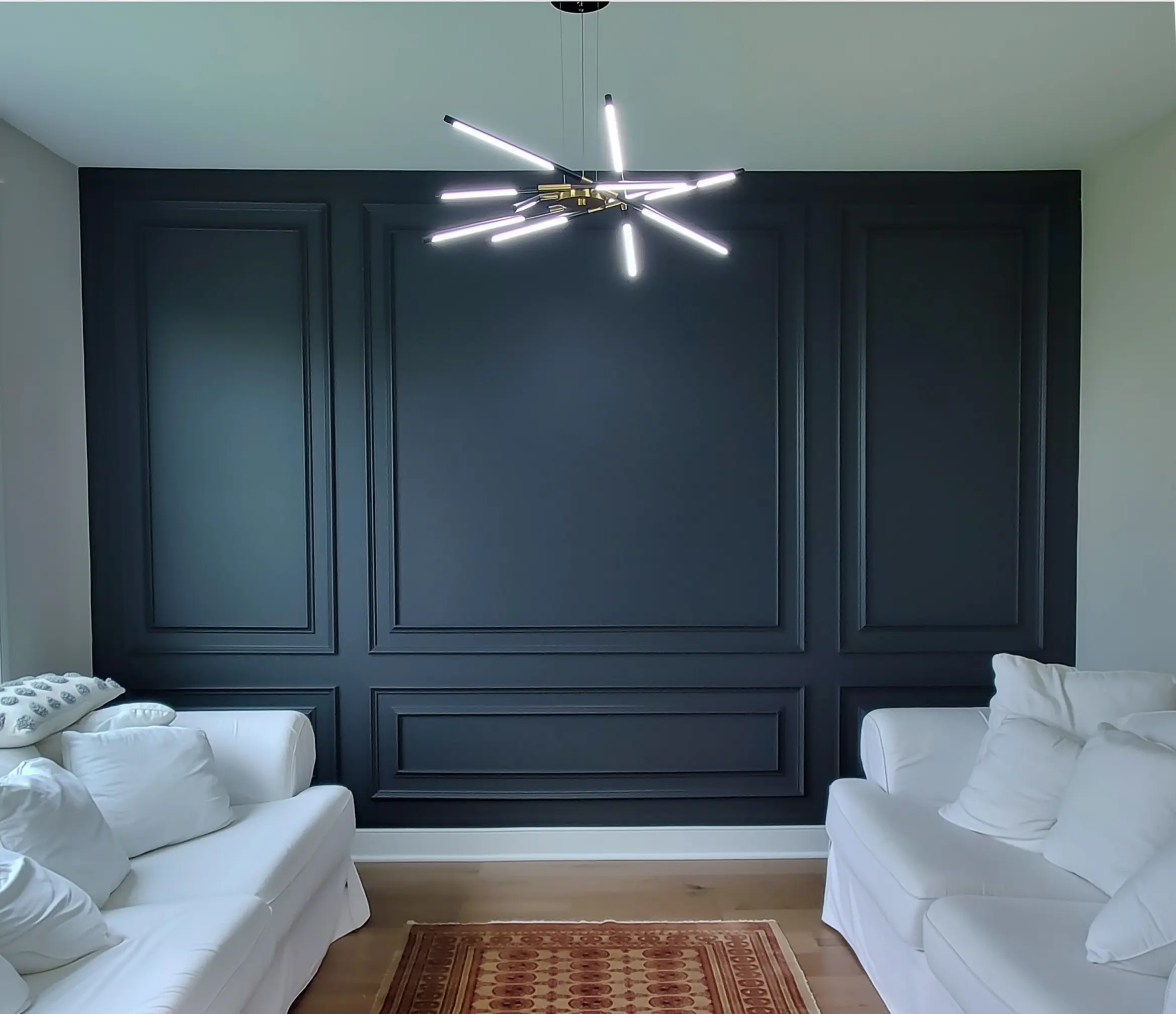 Wood Panel Accent Wall in Fort Lee NJ