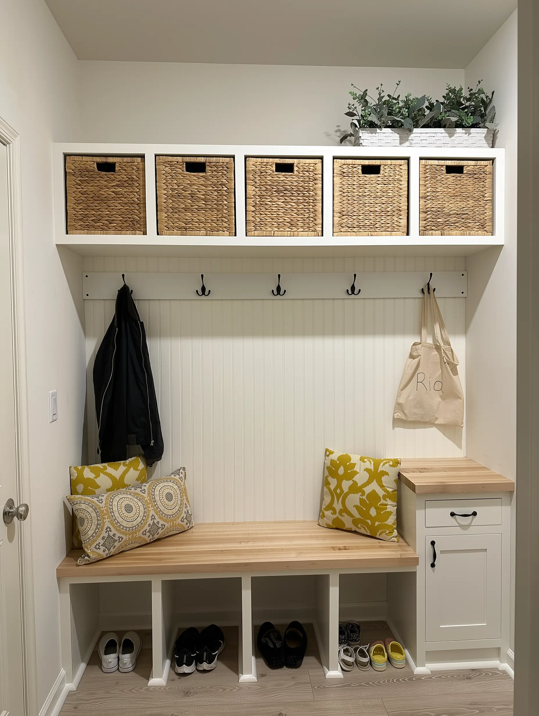 Mudroom Storage Bench in Tenafly NJ