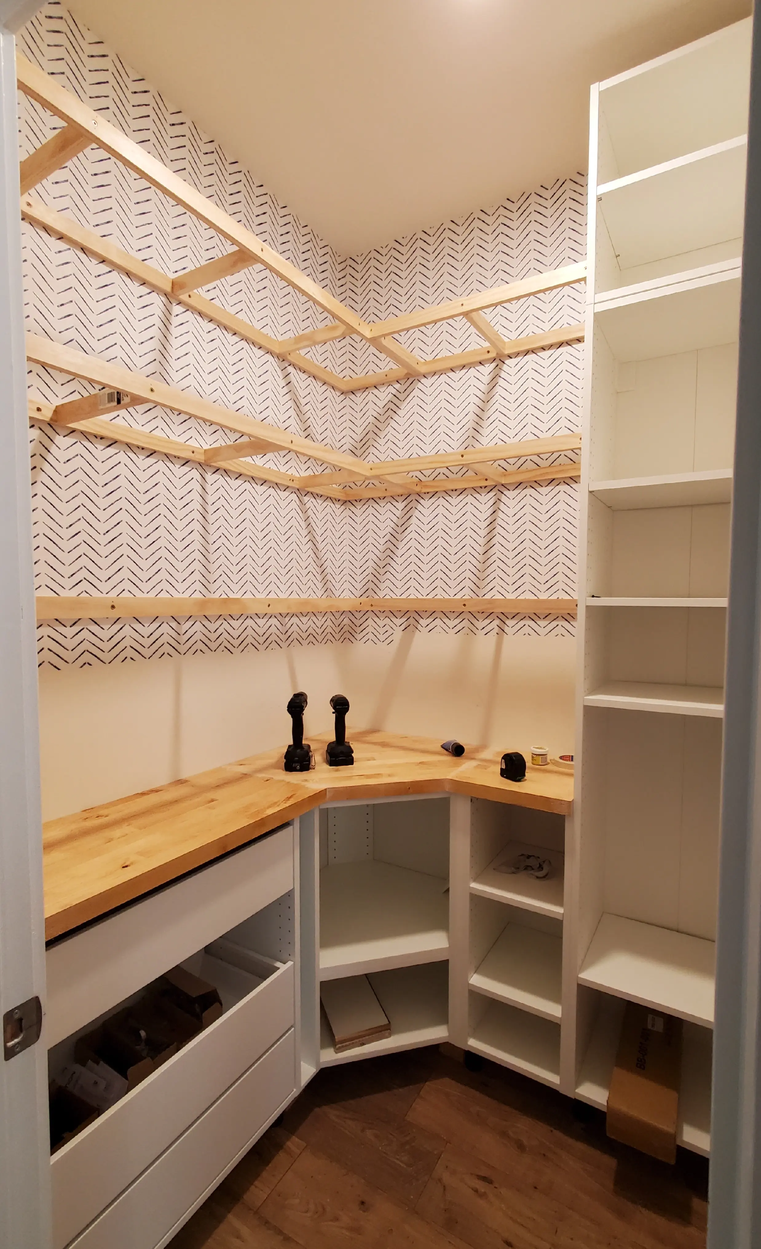 Custom Pantry Framing (In Progress) in Tenafly NJ